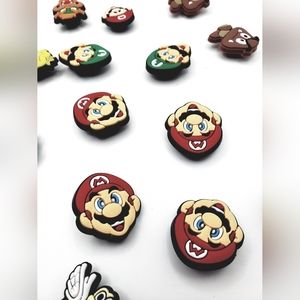 Mario Brother's Croc Charms